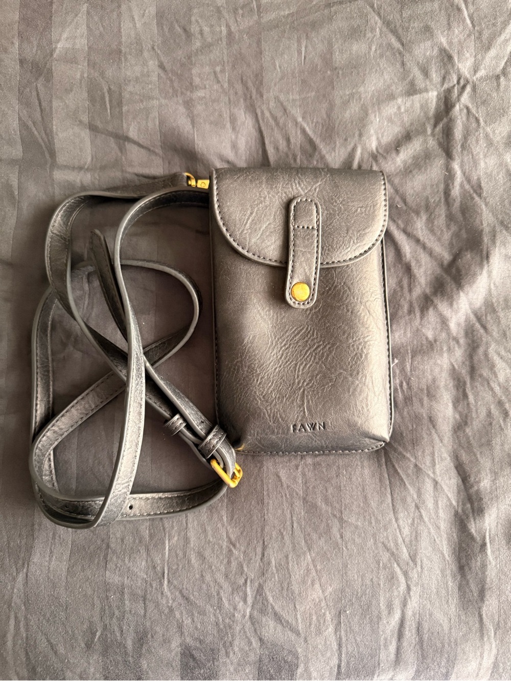 Fawn Small Crossbody Phone Bag in blue